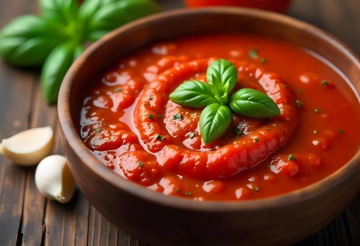 Savory Tomato Sauce with Garlic and Basil